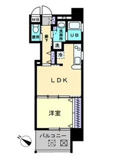 1LDKの間取り画像