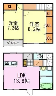 リープアベニューの間取り