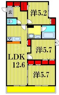 チャコールM【2階】の間取り