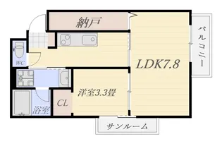 The stars mansion higashitaniyama【4階】の間取り