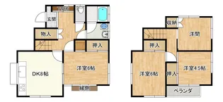 埼玉県所沢市大字下安松【一戸建】の間取り