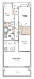 千葉県千葉市美浜区幸町1【マンション】の間取り
