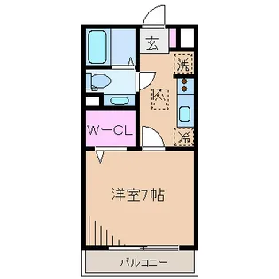 コモド元住吉【1階】の間取り