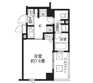 リージア雪谷【3階】の間取り