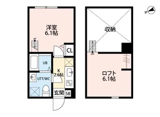 カーサ横浜【1階】の間取り
