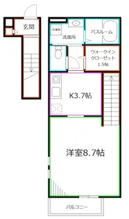 東京都練馬区下石神井4【アパート】の間取り