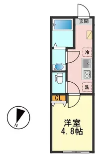 東京都江戸川区北小岩6【アパート】の間取り