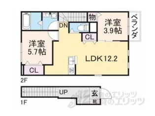 ボンヌエトワール【2階】の間取り