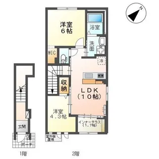 フィオーレステラ【2階】の間取り