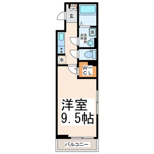 シティ オブ ドリームズ九品寺【1階】の間取り