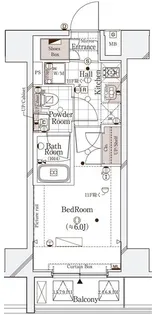 ガリシア御殿山【6階】の間取り