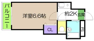 リヴィエラ上町II【4階】の間取り