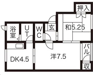 ミルリジェールC棟【1階】の間取り