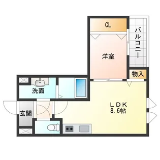 兵庫県西宮市甲子園七番町【アパート】の間取り