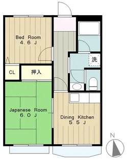 グリーンヴィラ(下荻野)【2階】の間取り