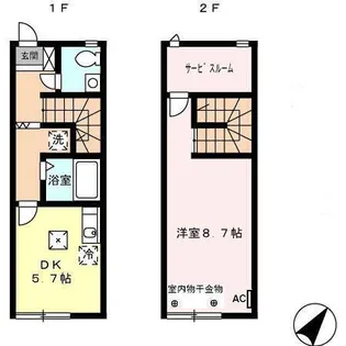 静岡県静岡市駿河区登呂2【一戸建】の間取り