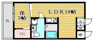 アイセレブ箱崎駅前【10階】の間取り