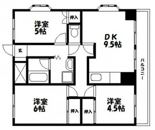 アンシャンテ岡山【4階】の間取り