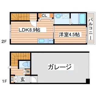 ディオーサガレージの間取り