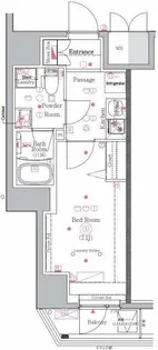 GENOVIA川崎III【6階】の間取り