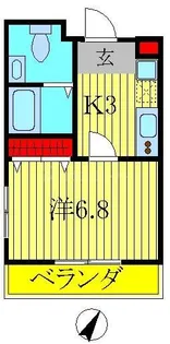 ウィズ柏東【3階】の間取り