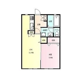 ツインバード B【1階】の間取り