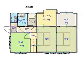 長野県長野市川中島町原【一戸建】の間取り
