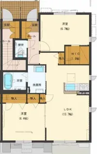 熊本県熊本市東区八反田2【アパート】の間取り