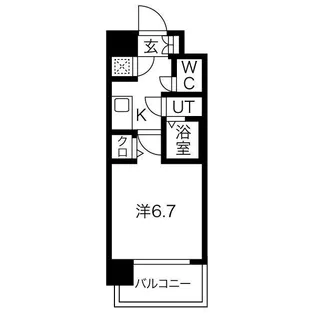 レジュールアッシュザ・パークフロント【3階】の間取り