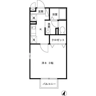 Heim Brunnen【1階】の間取り