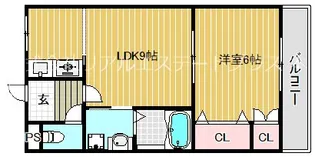 メープルタウン北野【2階】の間取り