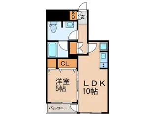 KUレジデンス【2階】の間取り