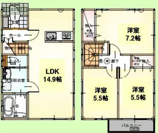 埼玉県さいたま市見沼区大字丸ヶ崎【一戸建】の間取り
