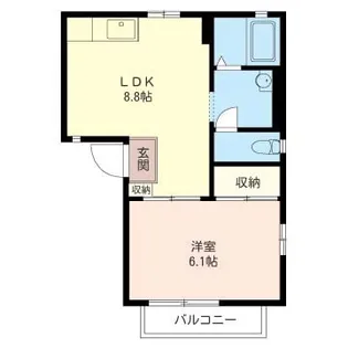 オークビレッヂ【2階】の間取り