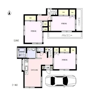 東京都葛飾区西水元1【一戸建】の間取り