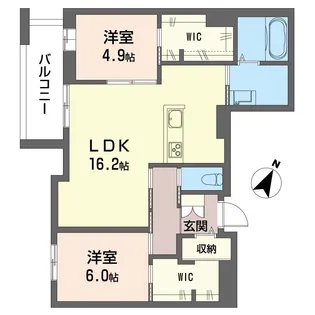 リリーフィア【1階】の間取り