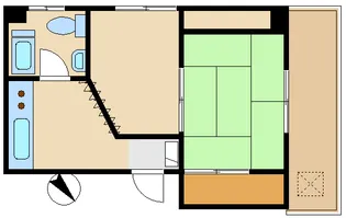 パークハイツ【4階】の間取り