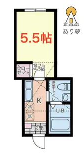 屏風浦アパート【2階】の間取り