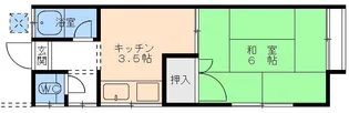 コーポ宮西【2階】の間取り