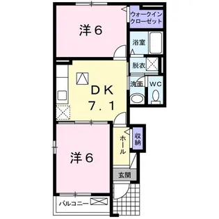 グランドール【1階】の間取り