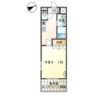メゾン・ド・ロータス【1階】の間取り