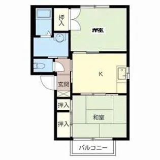 リバティーハイツ【2階】の間取り