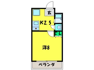 フォレストインサイド1【2階】の間取り