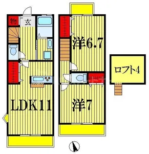 千葉県船橋市海神6【一戸建】の間取り