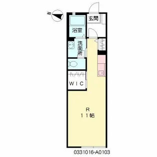 ソレイユ白山【1階】の間取り