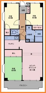 タワービレッジ鷺沼【3階】の間取り