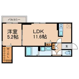 仮称)中央区宮崎町計画【1階】の間取り