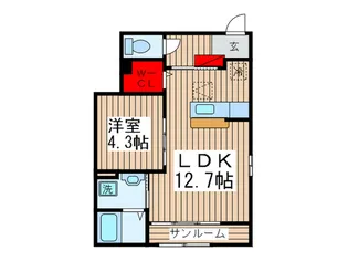 ブリーゼ霞台II【1階】の間取り