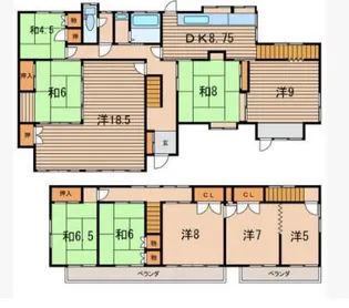 福島県相馬市塚部字善光寺【一戸建】の間取り