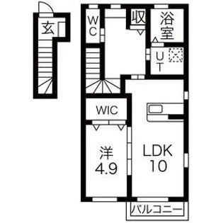 アリエッタB棟【2階】の間取り
